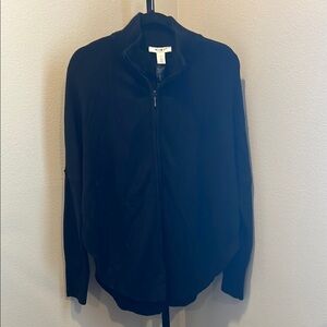 White House Black Market Black Bomber Jacket